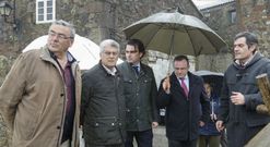 La lluvia fue la verdadera protagonista en el acto de inauguraci�n. 