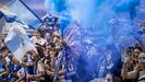 As� fue el emocionante recibimiento al autob�s del Real Oviedo antes del choque ante el Almer�a