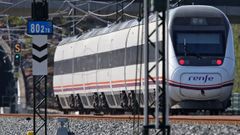 Se�ales ferroviarias cerca de Angrois, en Santiago