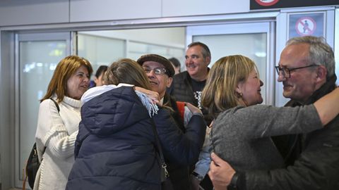 Llegada a Mdrid de los 29 espa�oles que quedaron atrapados en Israel por el estallido del conflicto armado.