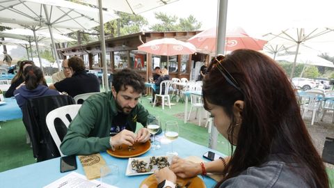 Chiringuito de Abrela, frente a la playa