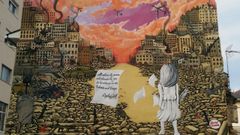 Mural de Movarte, situado junto a la Casa da Cultura