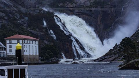 La cascada de O zaro, en Dumbra