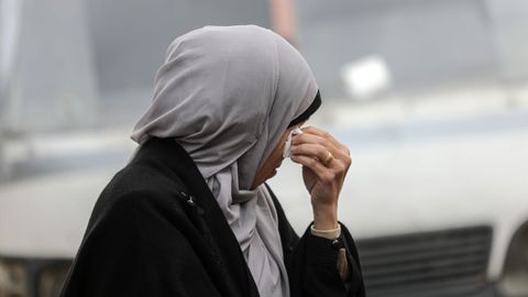 Imagen de archivo de una mujer en Gaza