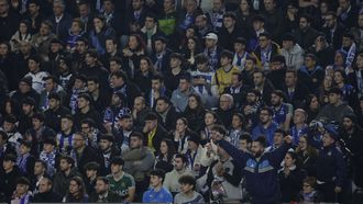 Aficionados en las gradas del Abanca Riazor durante el partido entre el Deportivo y el Atl�tico de Madrid