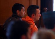 Roi Caride (derecha), en el juicio del crimen en el 2009. 