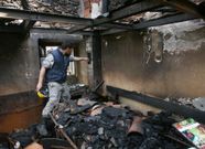 El nieto de los due�os revisaba el estado del inmueble