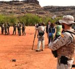 Un momento del rodaje del documental en Mali.
