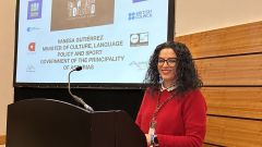 La consejera de Cultura, Pol�tica Lling��stica y Deporte del Gobierno asturiano, Vanessa Guti�rrez