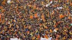 Puigdemont arremete de nuevo contra la UE en una manifestaci�n en Bruselas