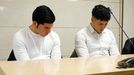 Los hermanos Delgado Olgun, Vctor y Michael, durante la primera sesin del juicio en el que se juegan un total de 30 aos de prisin