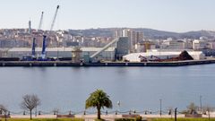 Parte de la fachada mar�tima de A Coru�a