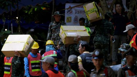 Trabajadores de rescate