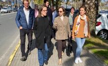 La conselleira de Infraestruturas, Ethel V�zquez, visit� Sada el fin de semana con concejales del PP