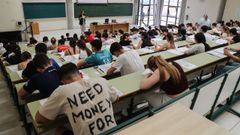 La prueba de acceso a la universidad, la selectividad PAU en Oviedo, Asturias