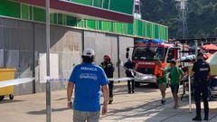 El incendio se origin� en una caldera del edificio del embalse de Pontill�n de Castro, en Verducido, en Pontevedra