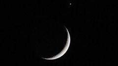 �Qu� es la luz que hay al lado de la Luna?