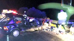 Accidente en Valdeorras en el que muri� una mujer en la N-120 a la altura de Rubi�