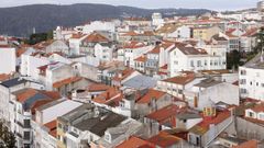 Vista a�rea de edificios de viviendas en Ferrol, en una imagen de archivo.