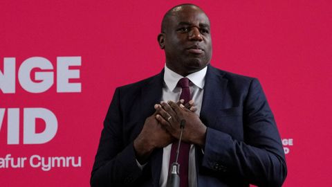 David Lammy aspira a ser el ministro de Exteriores en un Gobierno laborista.