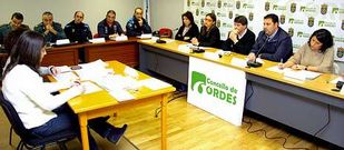 A la reuni�n asistieron agentes de varios servicios de seguridad y representantes de siete concellos.