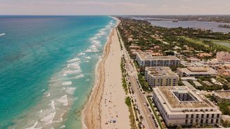 Una playa de Palm Beach en el estado de Florida