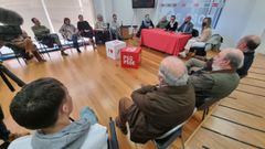 Comit� ejecutivo local del PSOE de Pontevedra, que este jueves aprob� la lista electoral para el 28-M