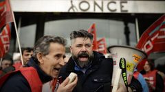 Concentracin sindical en la ONCE A Corua