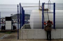 La instalaci�n, de m�s de tres metros, se deteriora al igual que la estampa tur�stica de la zona .