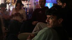 Jernimo Quevedo, en primer trmino de la fotografa