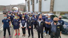 Agentes de la Polic�a Nacional de Lugo hicieron el Camino hasta Santiago en un solo d�a