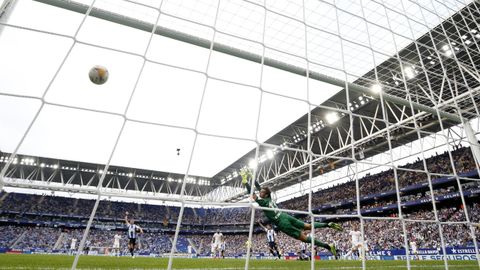 Imagen del partido entre el Espanyol y el Real Madrid en Cornell�