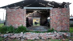 Un tornado provoc� graves da�os en Arousa