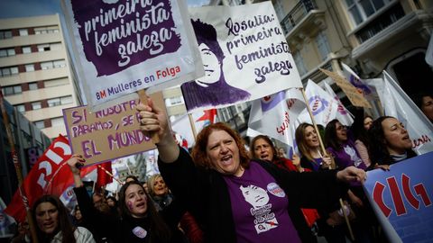 Manifestacin en A Corua