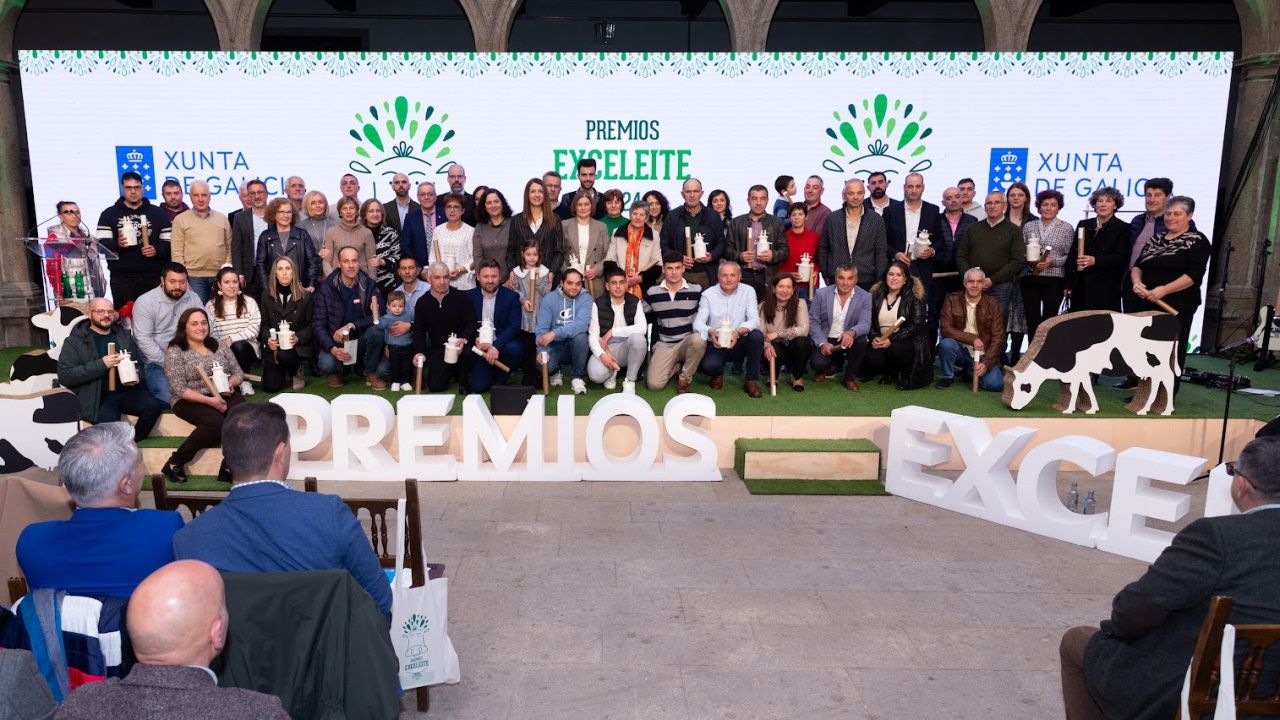 Exceleite 2024 reconoce el trabajo de veinte granjas como motor del sector lácteo gallego