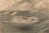 El bergant�n brit�nico �Albatross�, en problemas frente a Fisterra: corr�a el a�o 1847.