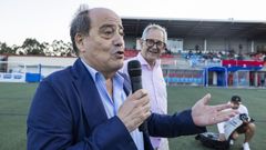 El presidente del club, Luciano Calvo