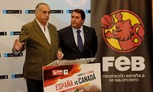 El m�ximo mandatario de la federaci�n present� ayer en A Coru�a el partido internacional. 