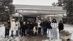 Alumnado durante su estancia en Eslovaquia.