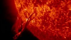 As� es una erupci�n solar