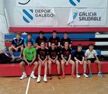 Integrantes del equipo estradense de b�dminton. 