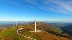 Parque elico de Iberdrola en Asturias