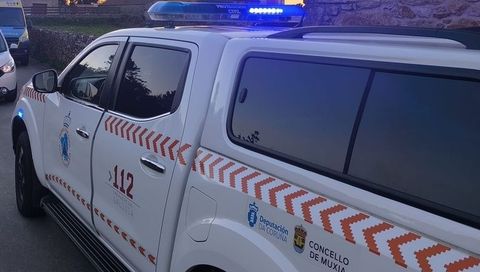 Vehculo de Proteccin Civil de Muxa, en una foto de archivo