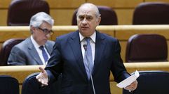 El ministro del Interior, Jorge Fern�ndez D�az, en el Senado. 