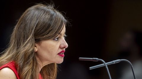 La ministra de Juventud e Infancia, Sira Rego, tras la reunión con las comunidades.