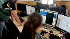 Imagen de archivo de investigadores de la Guardia Civil