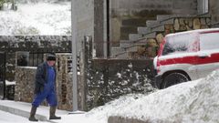 Nieve la semana pasada en Pedrafita