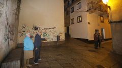 La intersecci�n entre Felipe Prieto y Melit�n Corti�as, uno de las zonas �cero� del botell�n en el centro de Viveiro