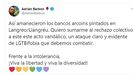 Adrin barbn, twitter LGTBIfobia