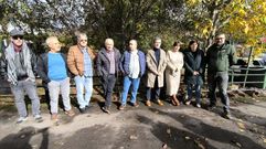 Carme da Silva durante su visita a A Ra de Valdeorras.